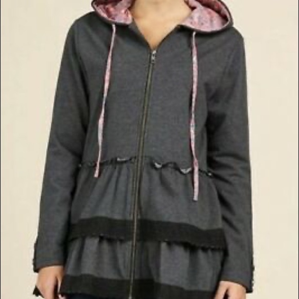 Matilda Jane Wise and Wonderful Ruffle hoodie jacket